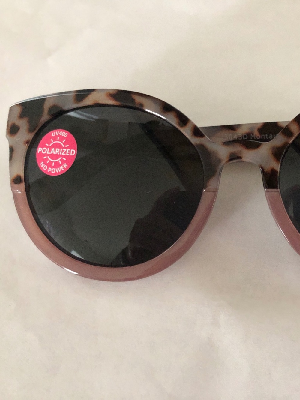 NEW MONTAUK PEEPERS PINK GRAY TORTOISE SUNGLASSES